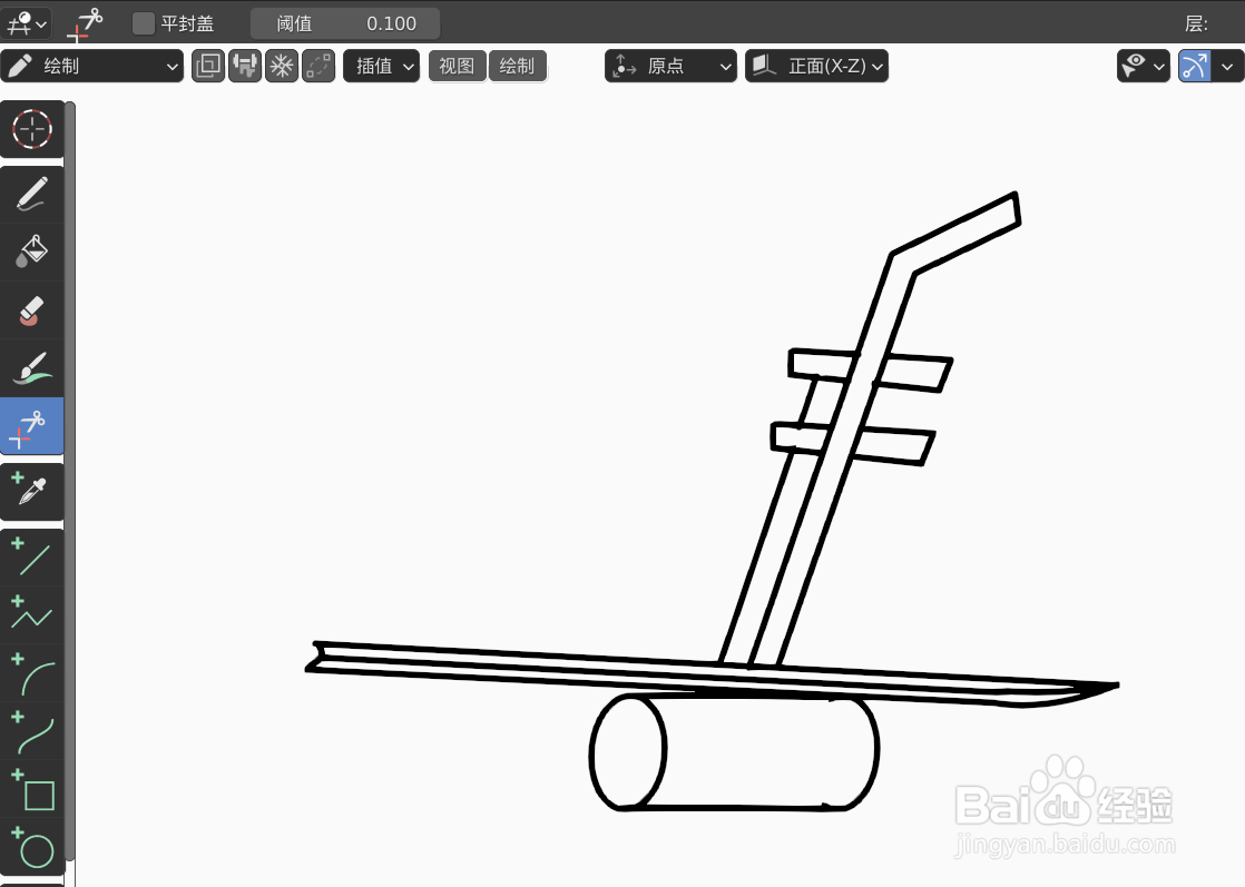 如何使用blender2.9快速设计二胡2D简图模型