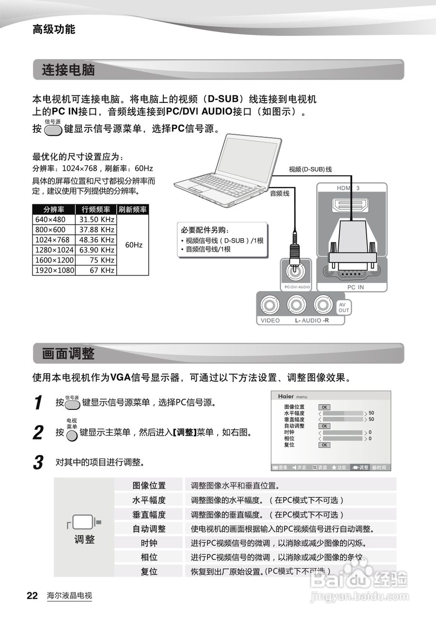 海尔LB37R3N液晶彩电使用说明书:[3]
