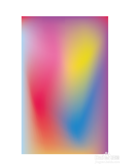 在AI里用网格工具做颜色丰富苹果壁纸