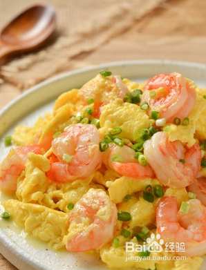 虾仁滑蛋的做法