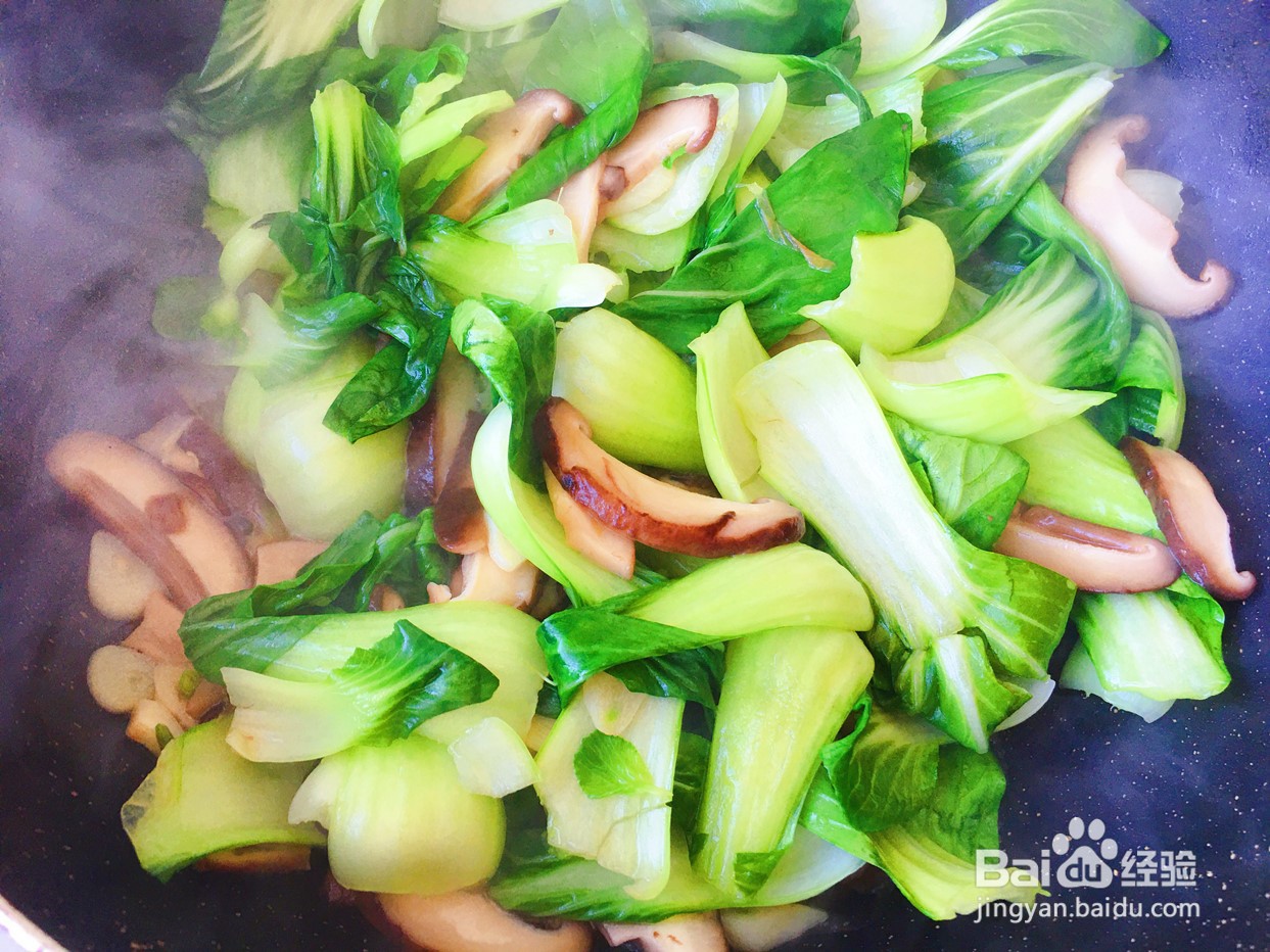 香菇油菜的做法