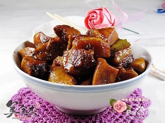 杏鲍菇烧肉--去油小妙招