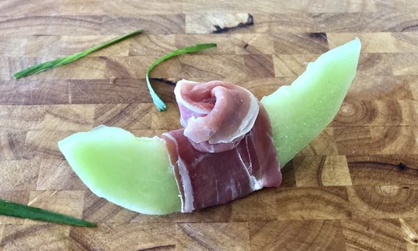 蜜瓜火腿卷冷盘