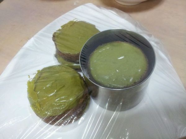 抹茶戚风慕司蛋糕