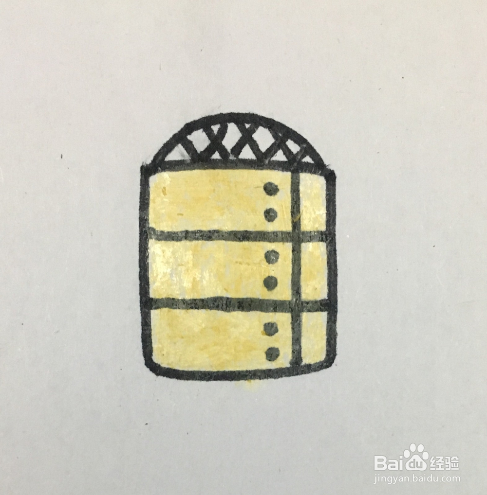 生活用品简笔画——蒸笼
