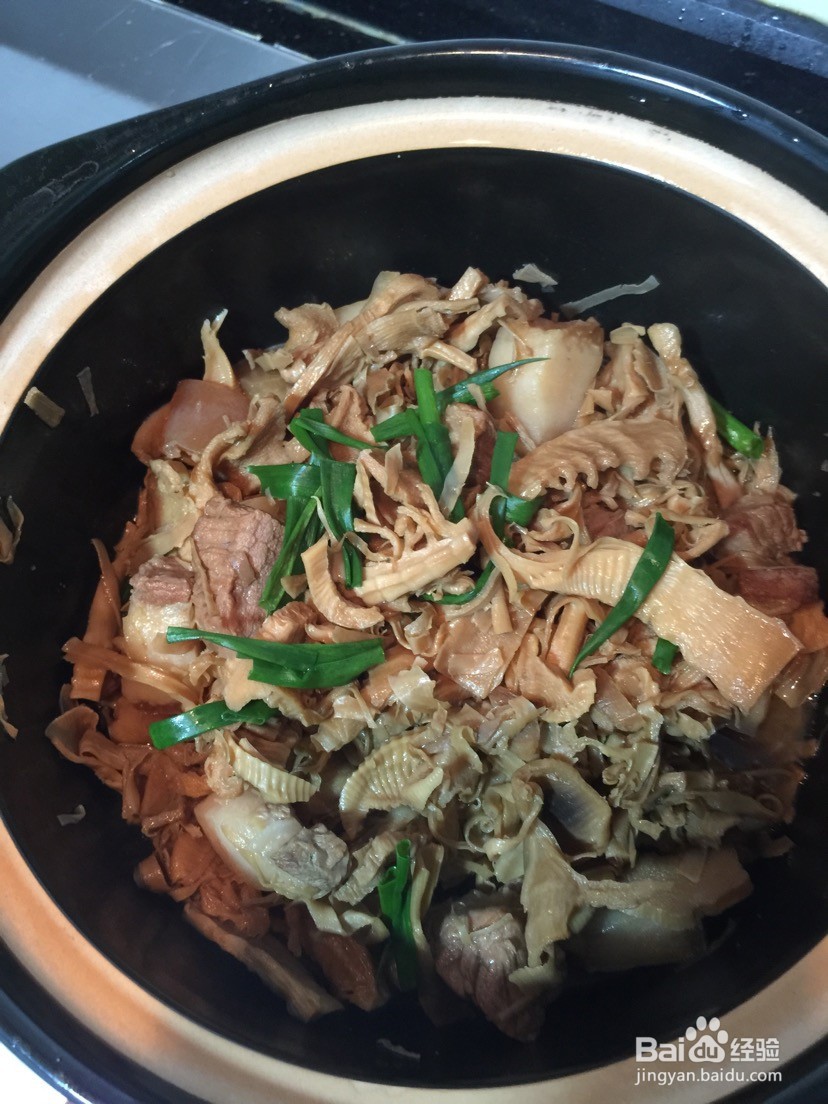 暖心笋干烤肉的做法
