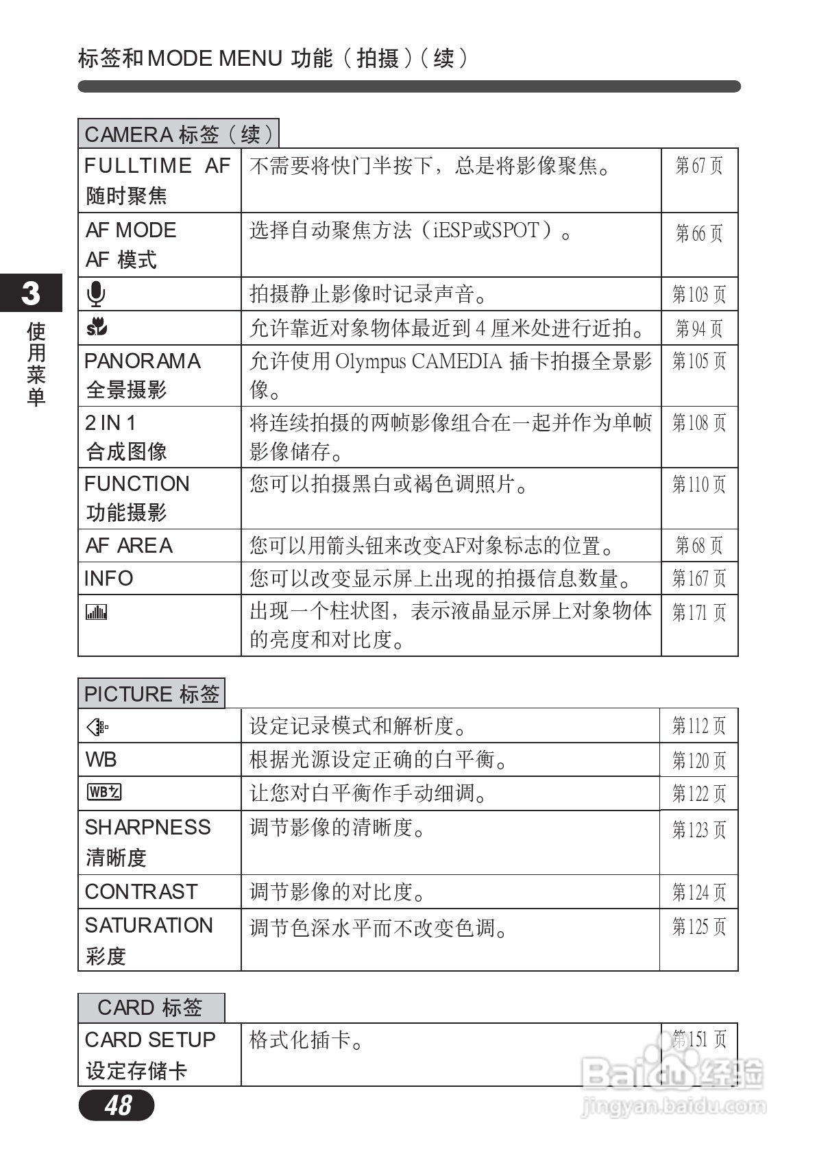 OLYMPUS数码照相机C-730使用说明书:[5]