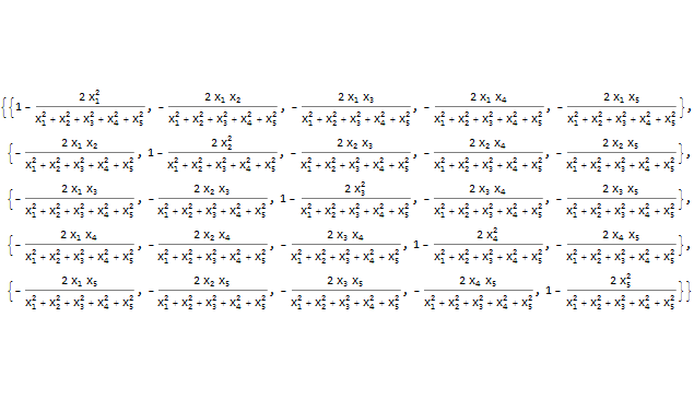 正交矩阵例题一则(Mathematica)