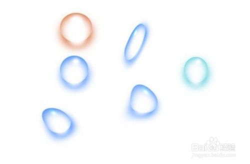 ps教程:ps制作彩色透明水滴
