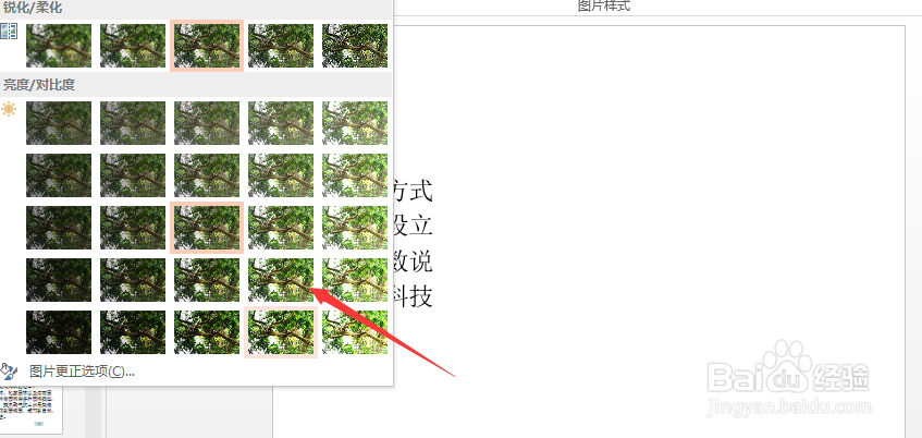 ppt怎样更改图片亮度和对比度