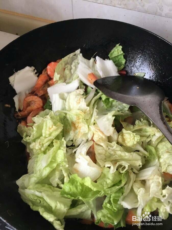 白菜炒大龙虾