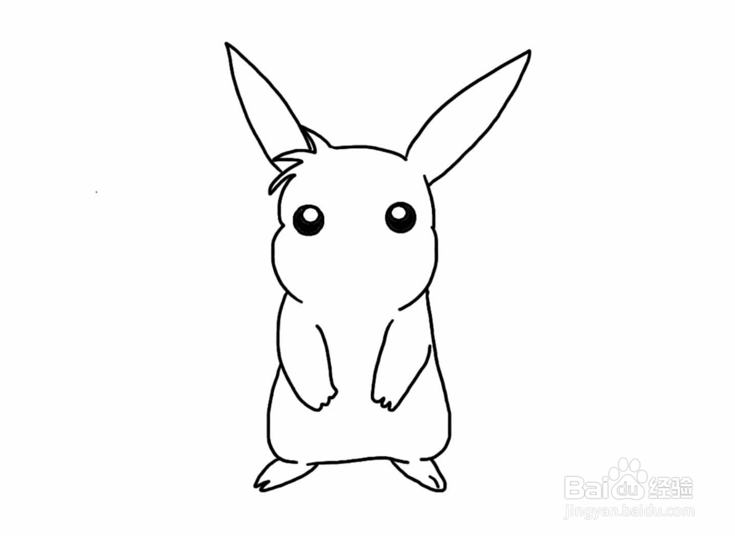 怎么画皮卡丘简笔画