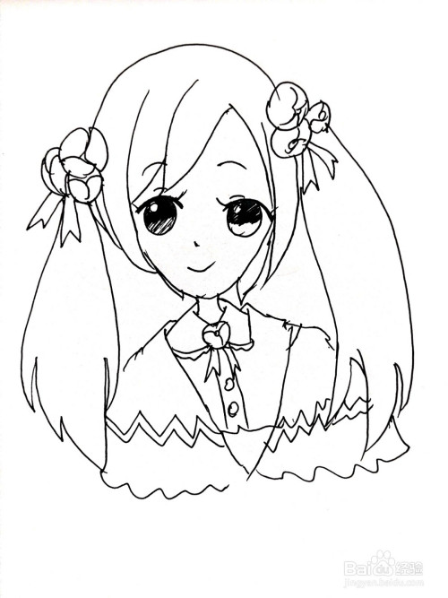 《小花仙》系列之长大后的夏安安简笔画