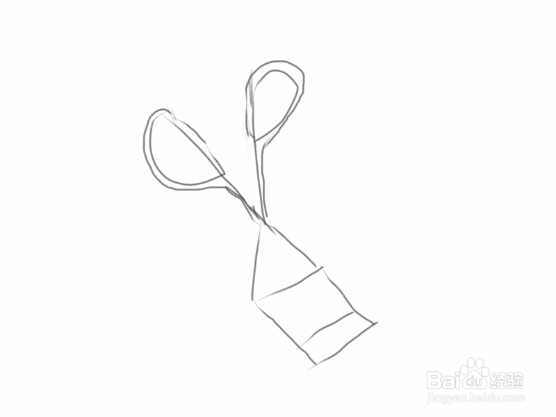 手绘涂鸦系列之怎样画夹眉毛夹