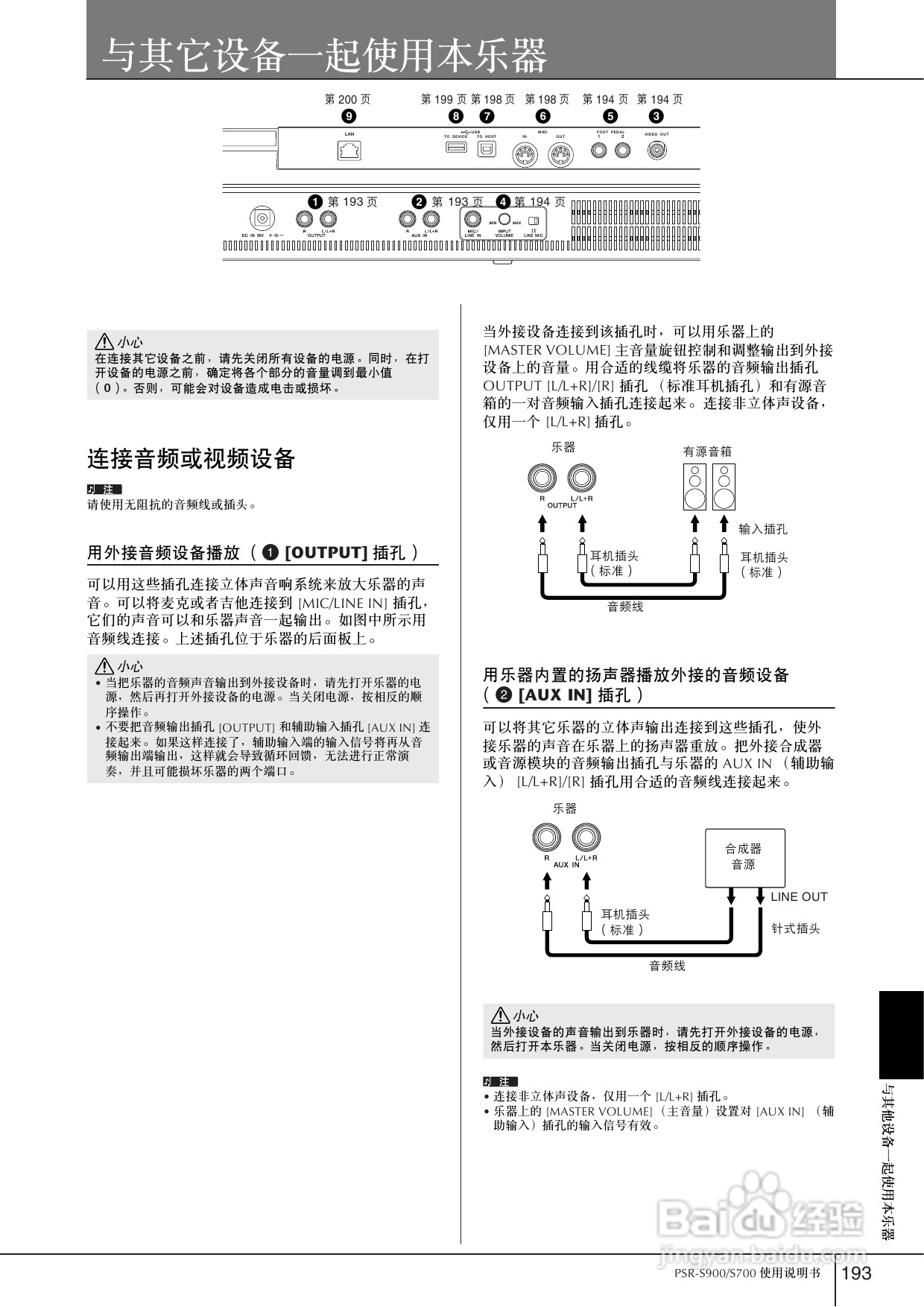 雅马哈PSR-S700电子琴使用说明书:[10]