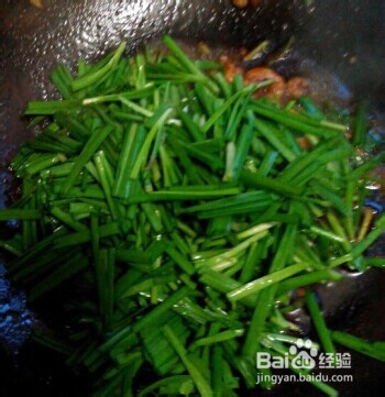 秋补食谱——鲜虾炒韭菜