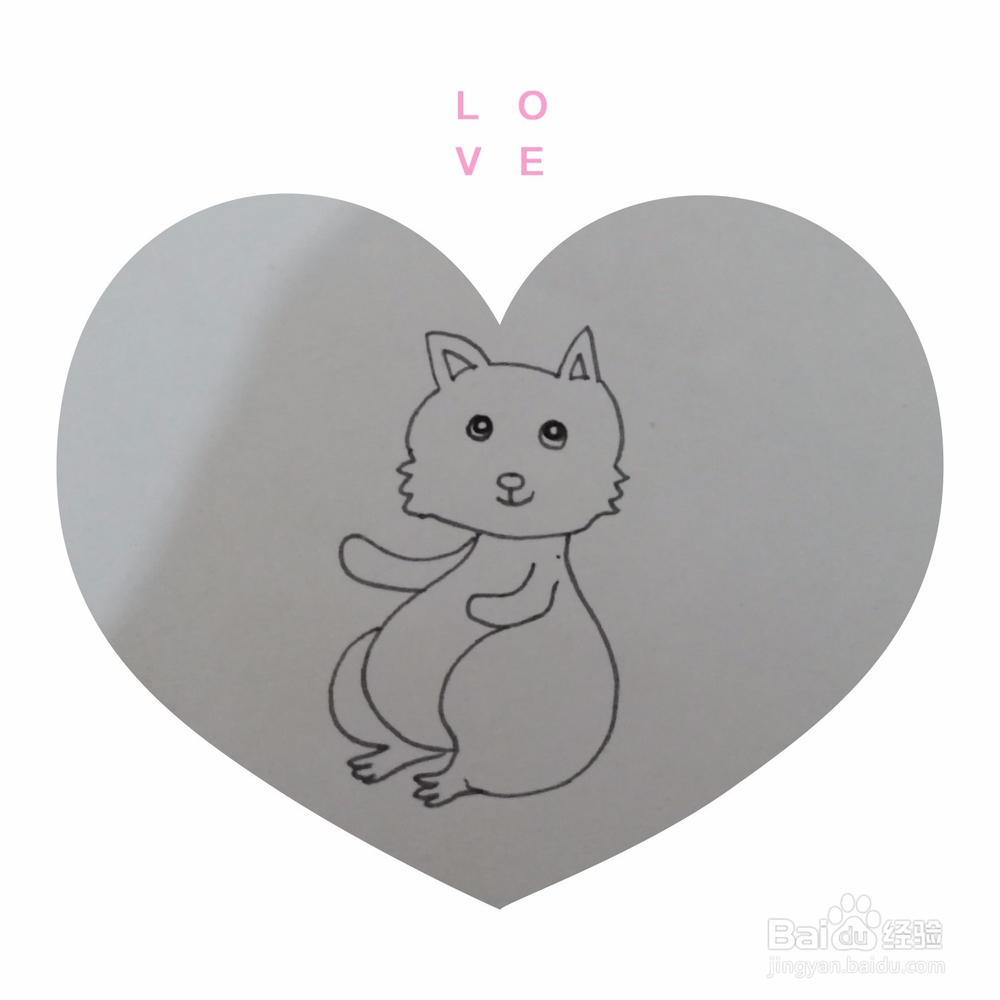 儿童简笔画小松鼠