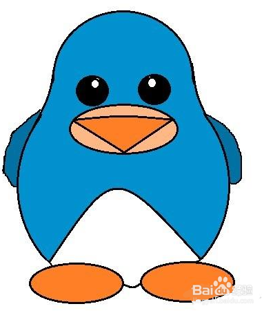 怎么一步步画漂亮的小企鹅