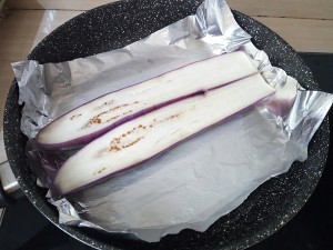 食补养生平底锅烤蒜蓉茄子的做法