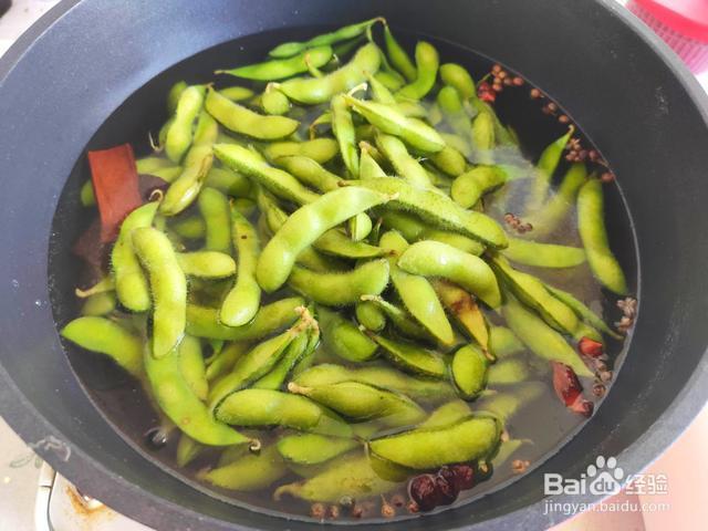 凉拌毛豆的做法