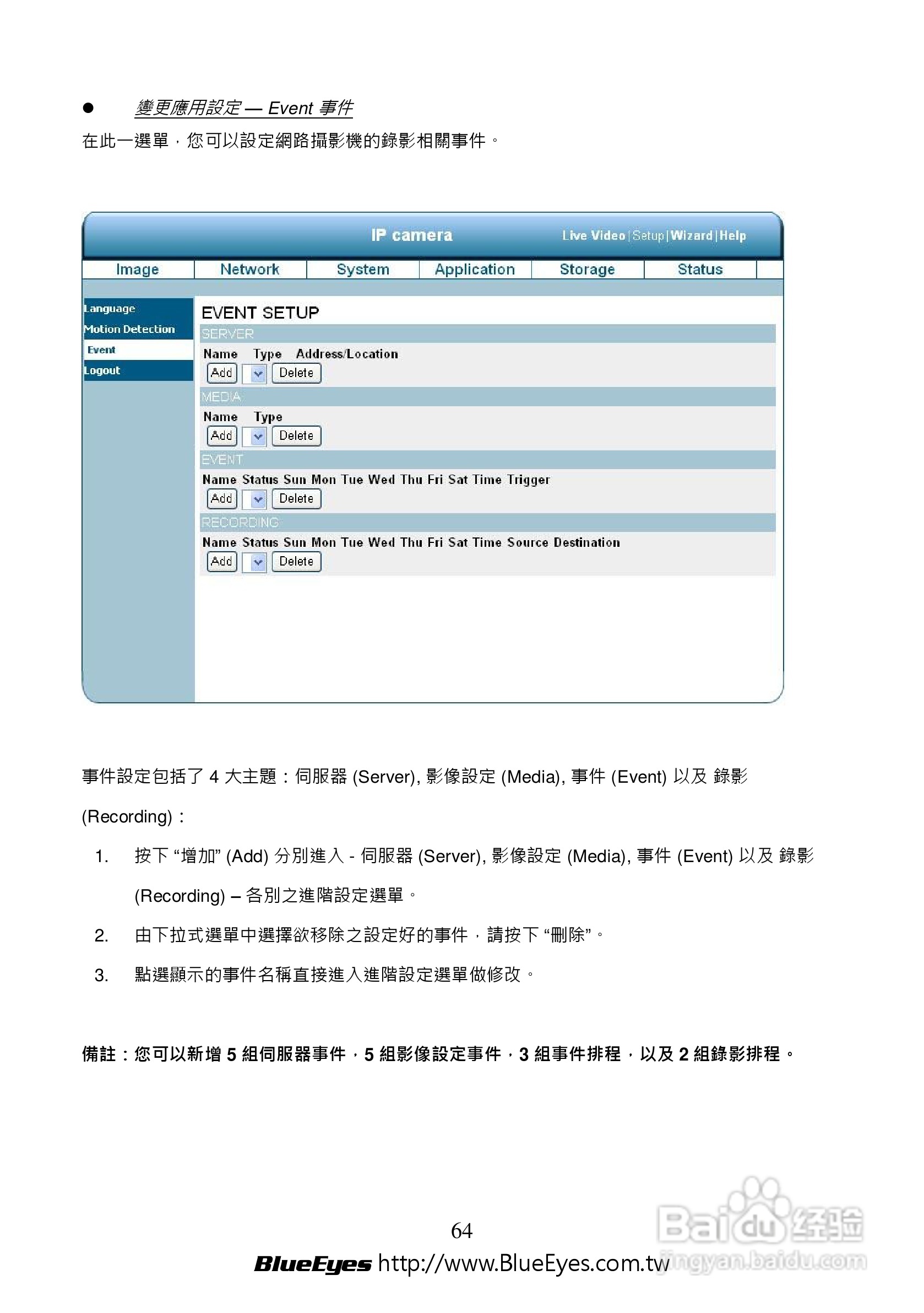 BE-1214M H.264 百万网路摄影机中文操作手册:[7]