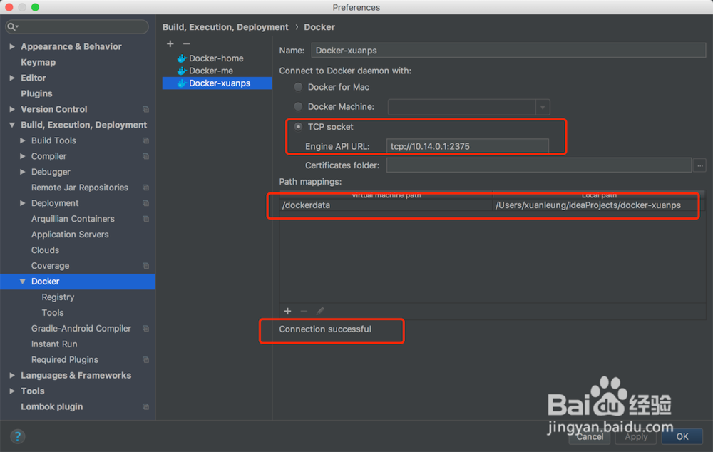 springboot持续构建之intellij IDEA连接docker