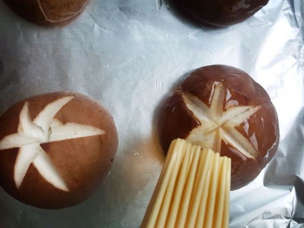 烤香菇#10分钟早餐大挑战#