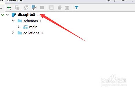 pycharm中连接数据库sqlite