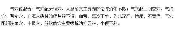 气穴位位置图及作用