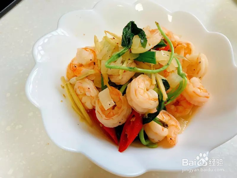 怎样做出家常菜系列之米酒炒虾仁