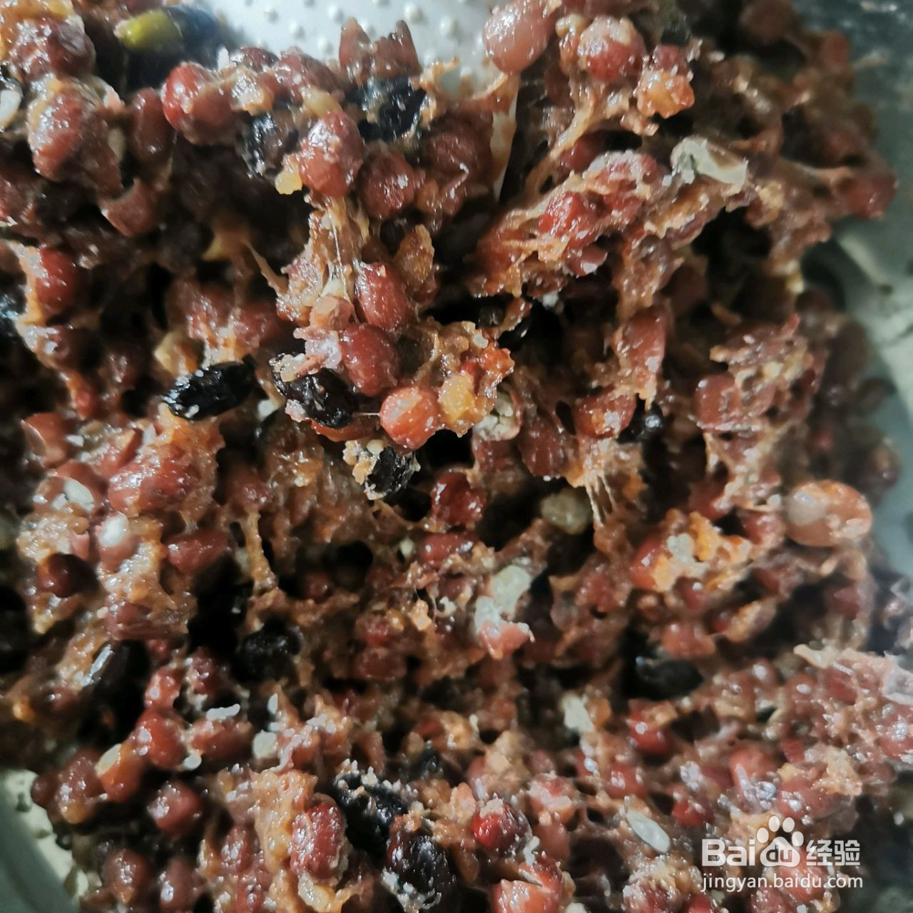 粘豆包杂粮料足的做法