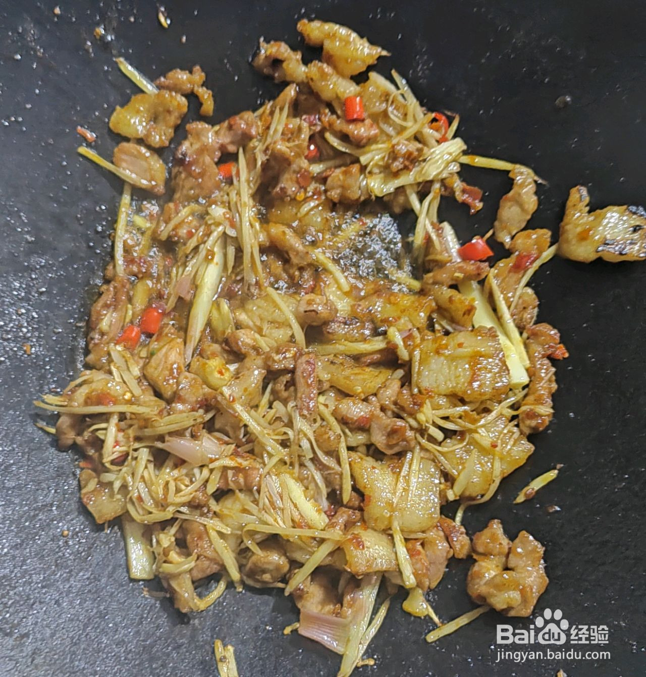 莲藕炒肉的做法