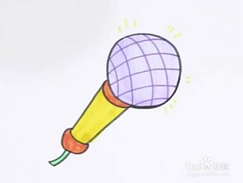 话筒的简笔画怎么画