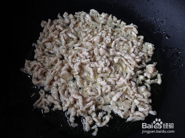 家常便饭韭菜苔炒肉丝的制作方法