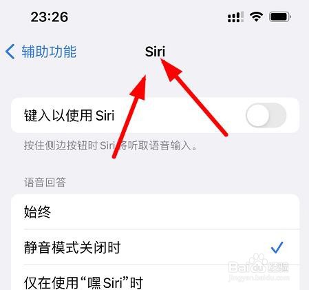 iPhone13如何设置辅助功能的Siri