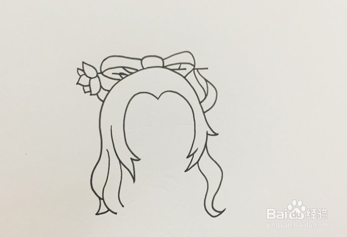 王者荣耀英雄，貂蝉的简笔画