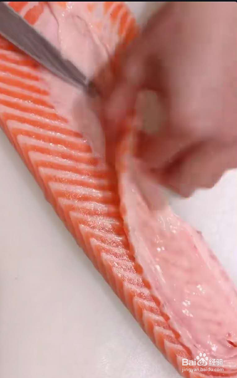 三文鱼各部位切片图解