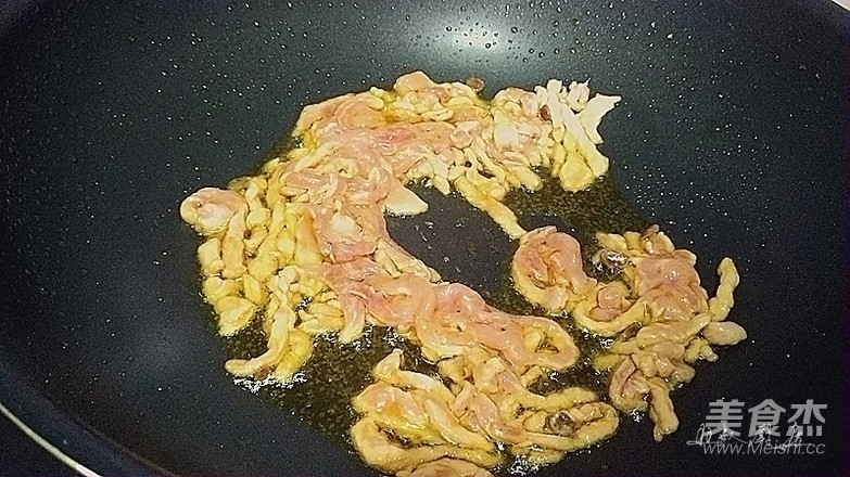 韭黄肉丝的做法