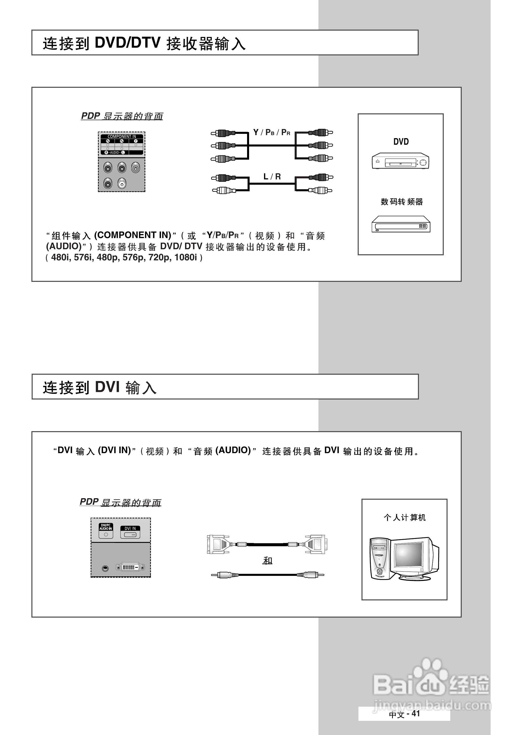 三星PPM50M7H液晶显示器使用说明书:[5]