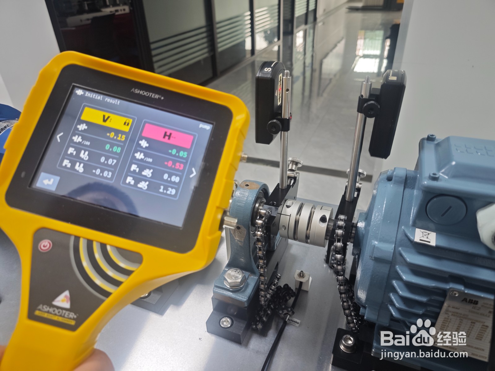 激光对中仪S端和M端安装方式