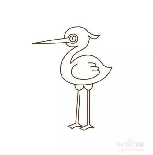 五年级上册白鹭的简笔画怎么画