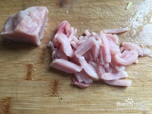 韭菜苔炒肉丝