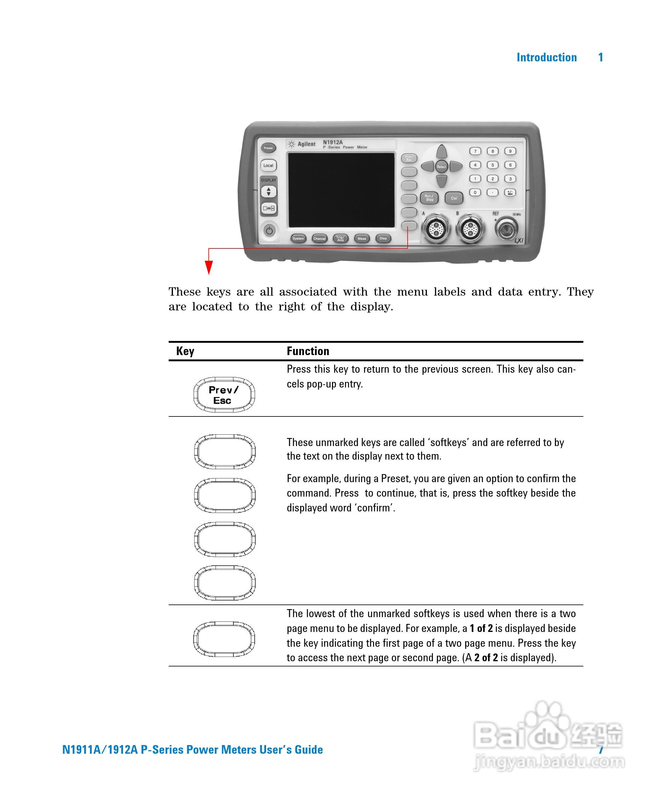 N1911A功率表使用手册:[3]