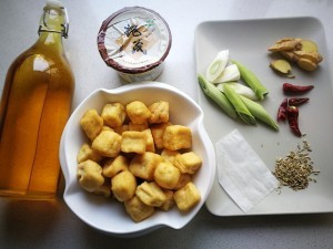 营养美食制作卤豆腐泡椒