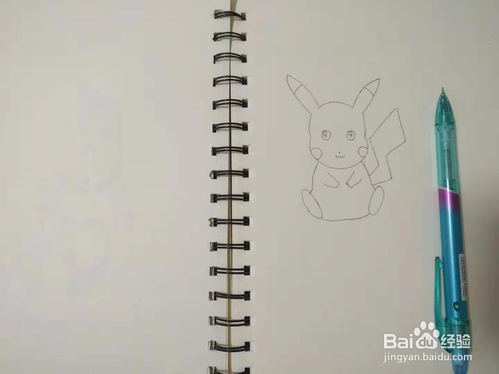 皮卡丘简笔画怎么画