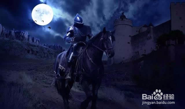 Photoshop“城市奇遇”城堡脚下的骑士