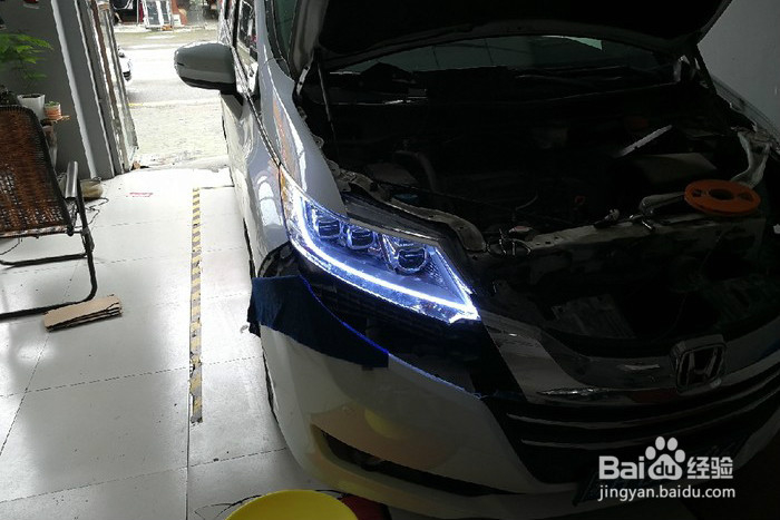 奥德赛车灯改装aes奥德赛易改件步骤，教你改