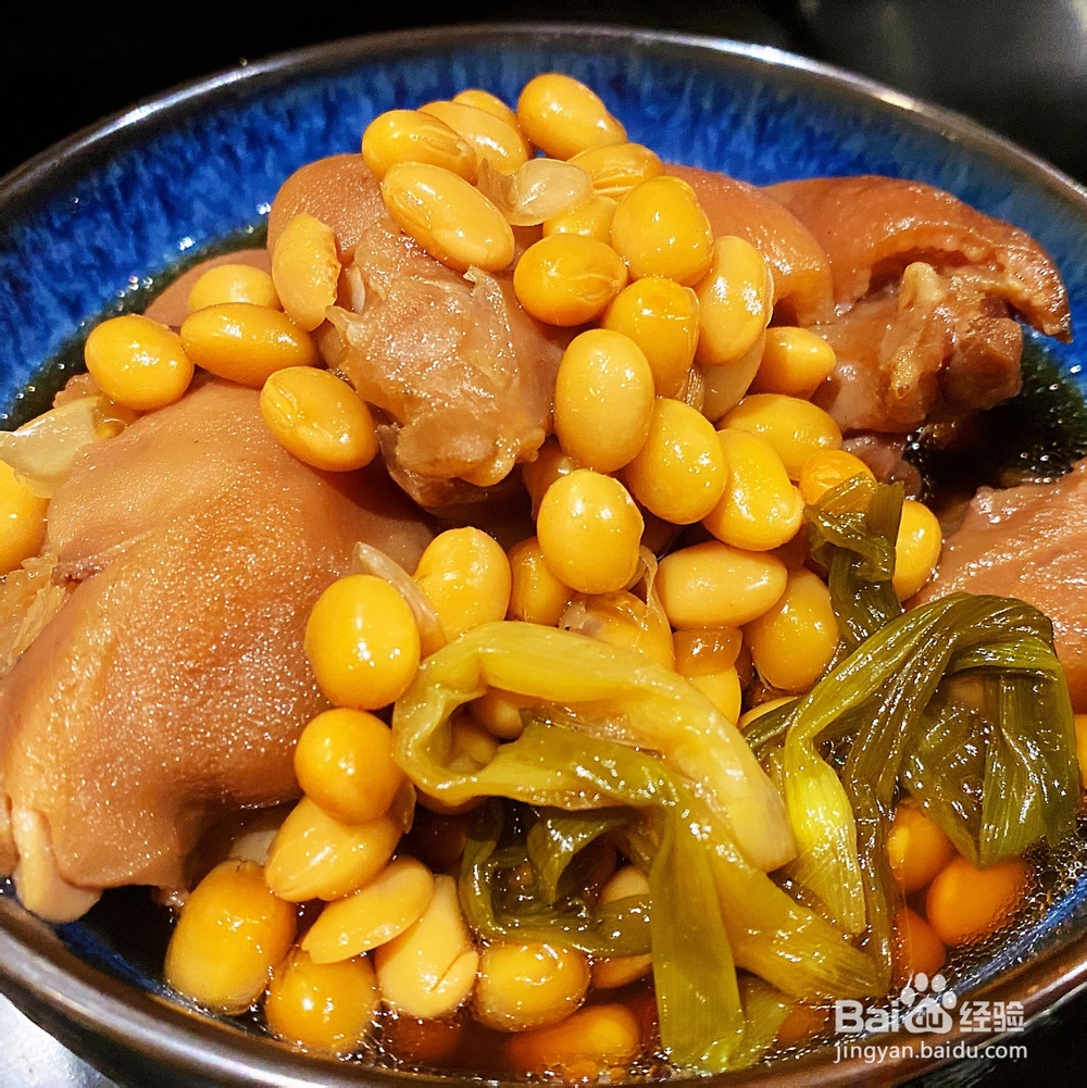 黄豆炖猪蹄的做法