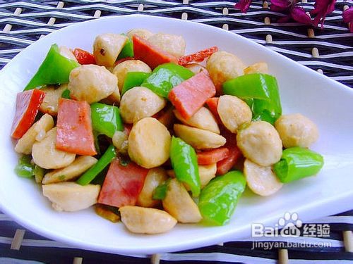 小炒鸡肉丸的做法