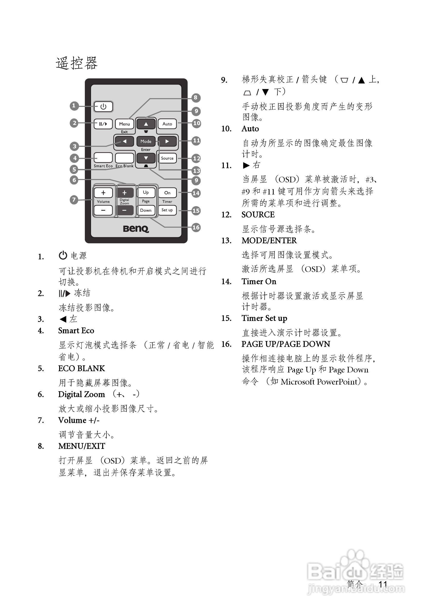 明基TS513P投影机使用说明书:[2]